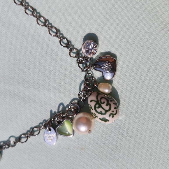 Dyrberg/Kern gunmetal charm necklace or bracelet - Picture 1 of 7